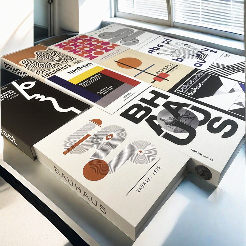 Interior Design Book - Abstrait Bauhaus livres décoratifs de luxe