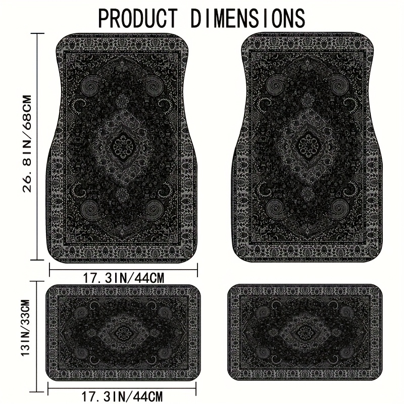 Interior Design Concept - Tapis de sol de voiture rectangulaire,