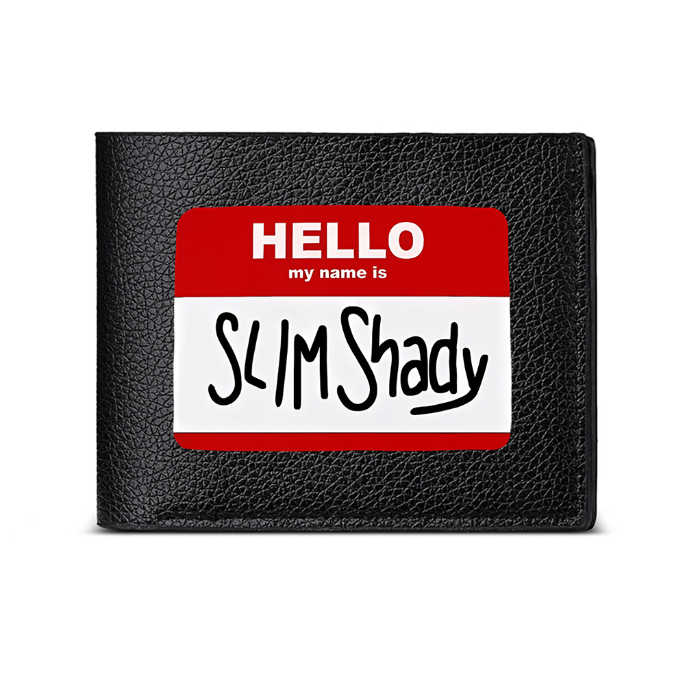 Interior Design Name Card - Bonjour, mon nom est Slim Shady.