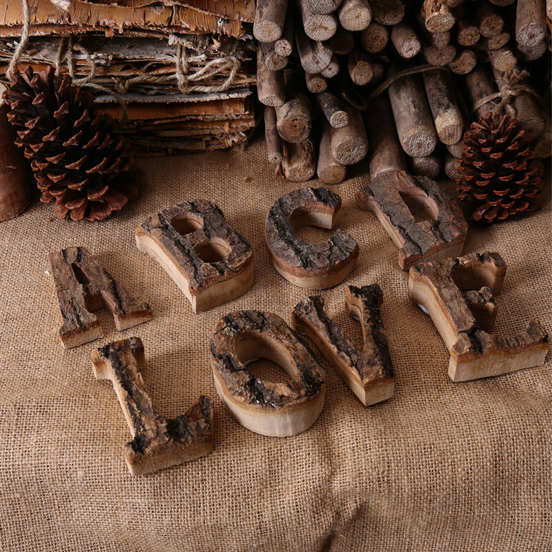 Interior Design Home Decor - Lettres en bois décor à la