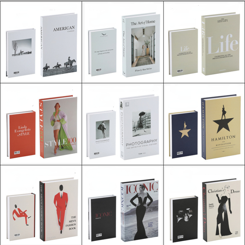 Interior Design Book - Faux livres à la mode pour