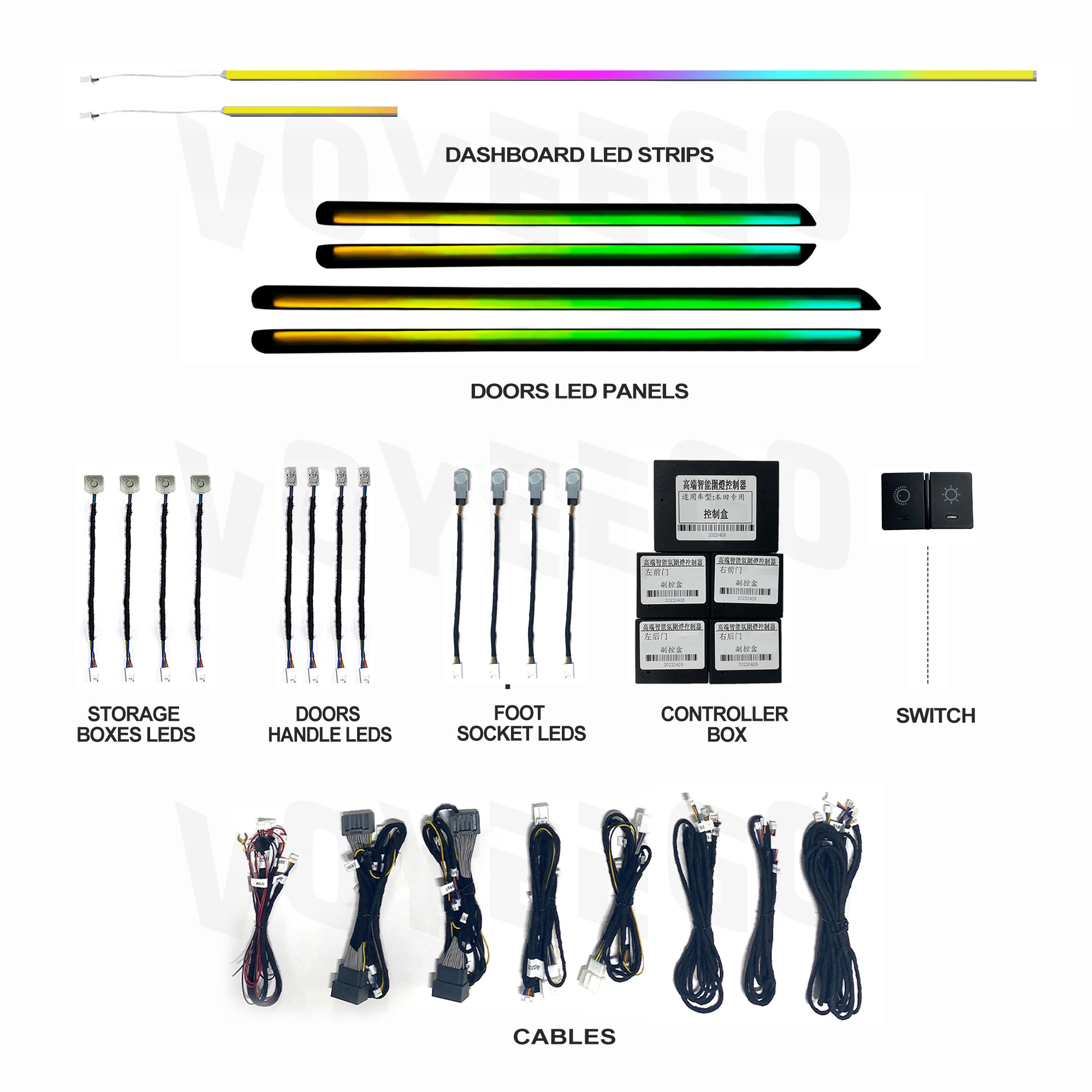 Barre lumineuse LED automobile - Interior Design Remote avis et prix