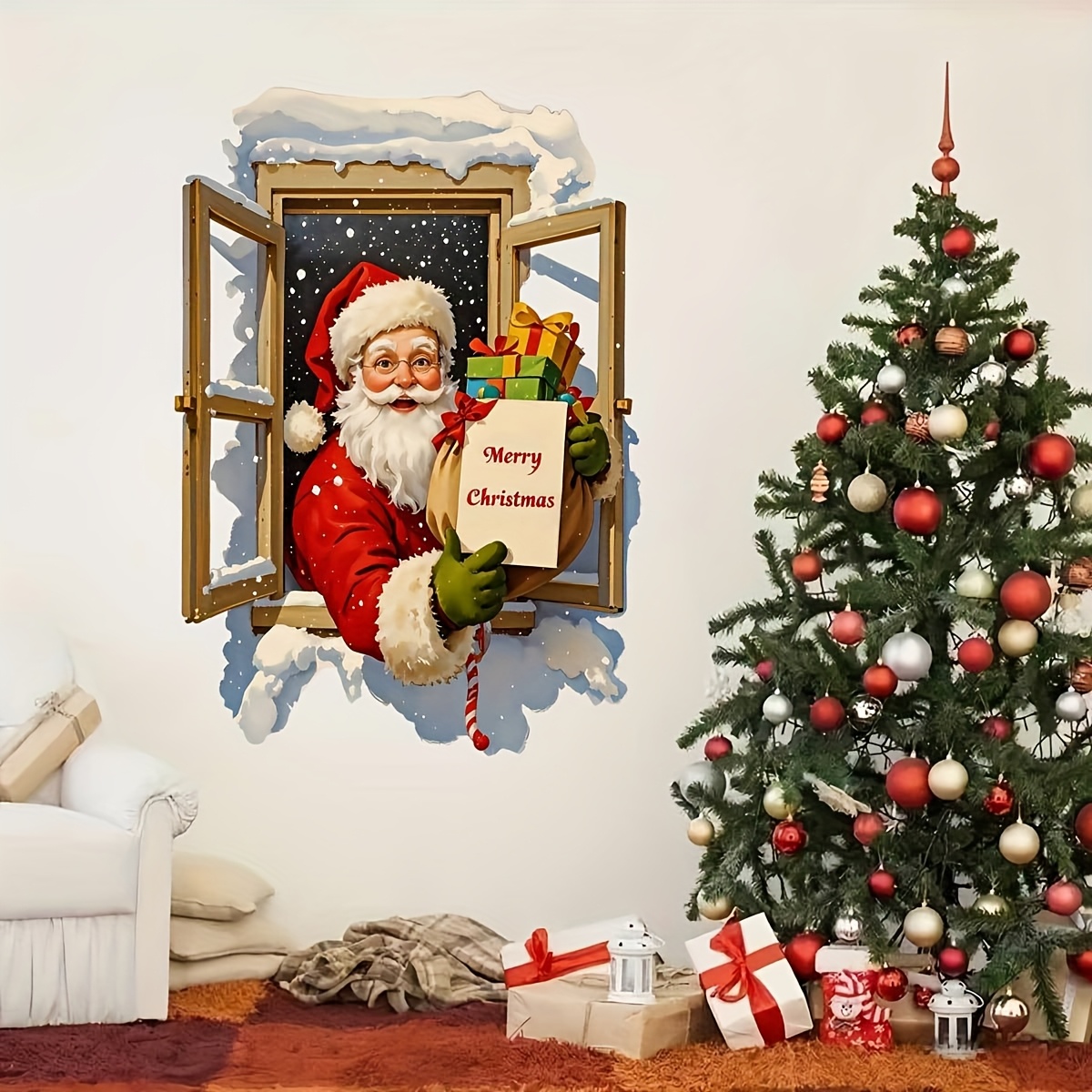 Autocollants muraux de noël pè - Interior Design Home Decor avis et prix