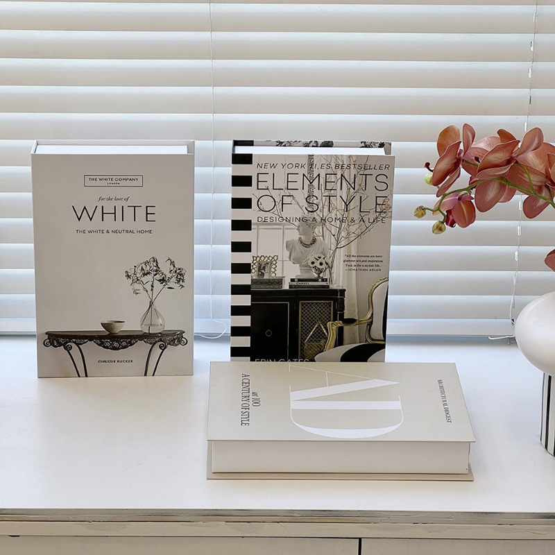 Faux livres simples, ornement  - Interior Design Book avis et prix