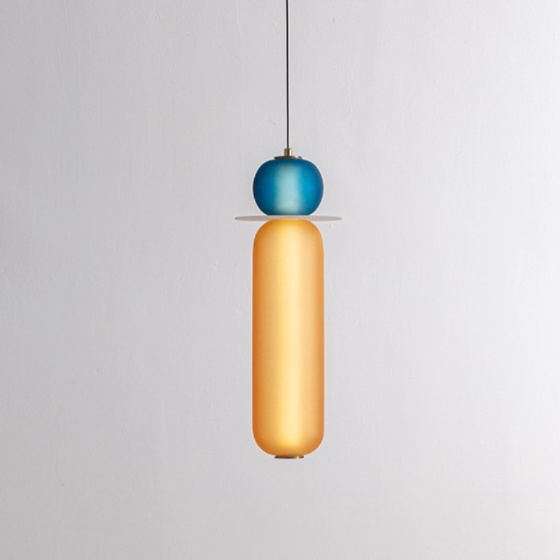 Lampe suspendue en verre color - Interior Design Remote avis et prix